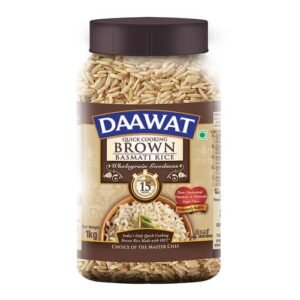 Daawat Basmati Rice Basmati Akki - Brown (Quick Cooking), 1 kg Jar