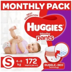 Huggies Wonder Pants Small Size Diapers Monthly Pack, 172 pcs