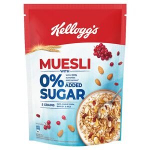 Kelloggs Muesli - With 0% Added Sugar, 500 g Pouch