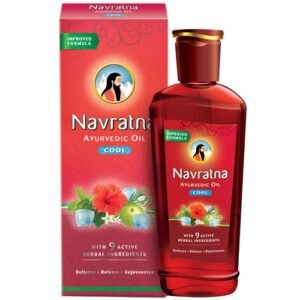 Navratna Ayurvedic Hair Oil - Cool, Enriched With Bhringraj, Amla, Bhrami, For Head & Body Ache, Fatigue, 500 ml