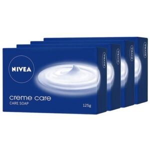 Nivea Creme Care Soap - For Hands & Body, 125 g (Pack of 4)
