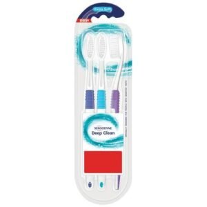 Sensodyne Deep Clean Toothbrush With Extra Soft Bristles, 3 pcs