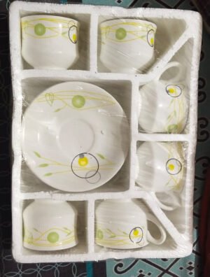 6 Piece Cup Set With Dishes