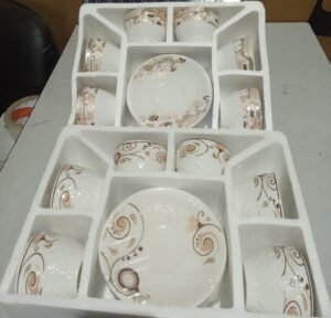 6 Piece Tea Cup Set With dishes